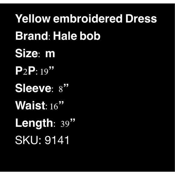 NWOT Hale Bob Mena Embroidered Dress- size M - Picture 11 of 11